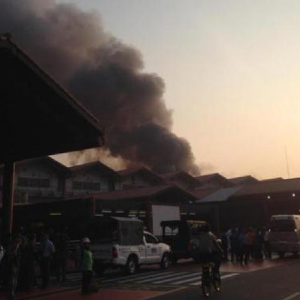 Terminal 2E Bandara Soekarno Hatta Kebakaran