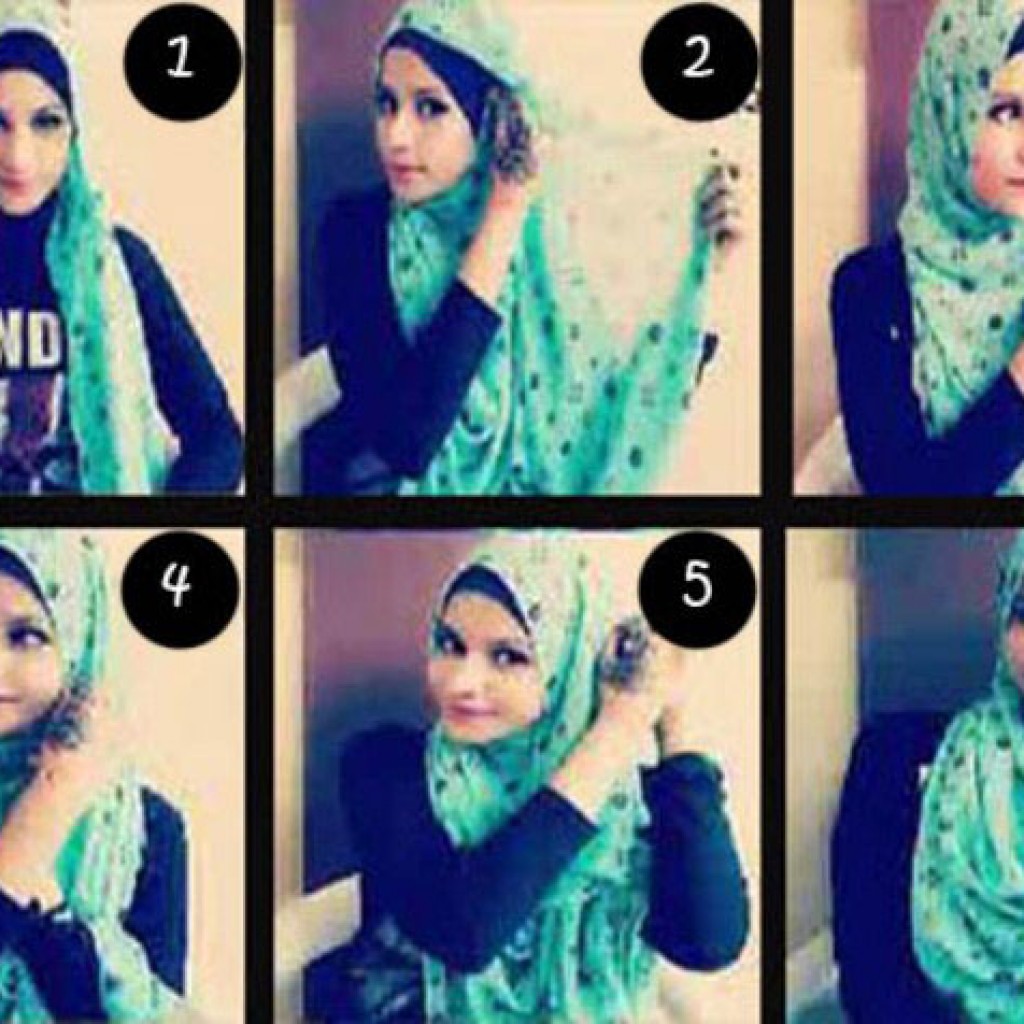 Tutorial Hijab Modis Menutup Dada