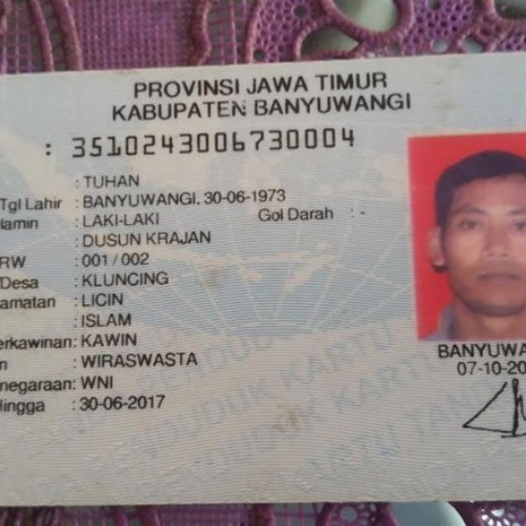 KTP bernama Tuhan