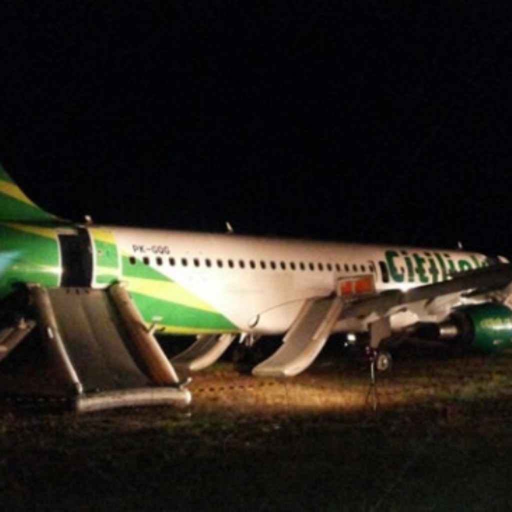 Pesawat CItilink tergelincir1