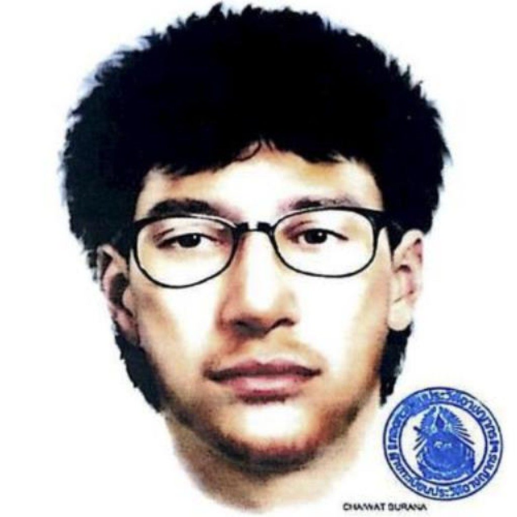 Sketsa wajah pelaku bom Bangkok