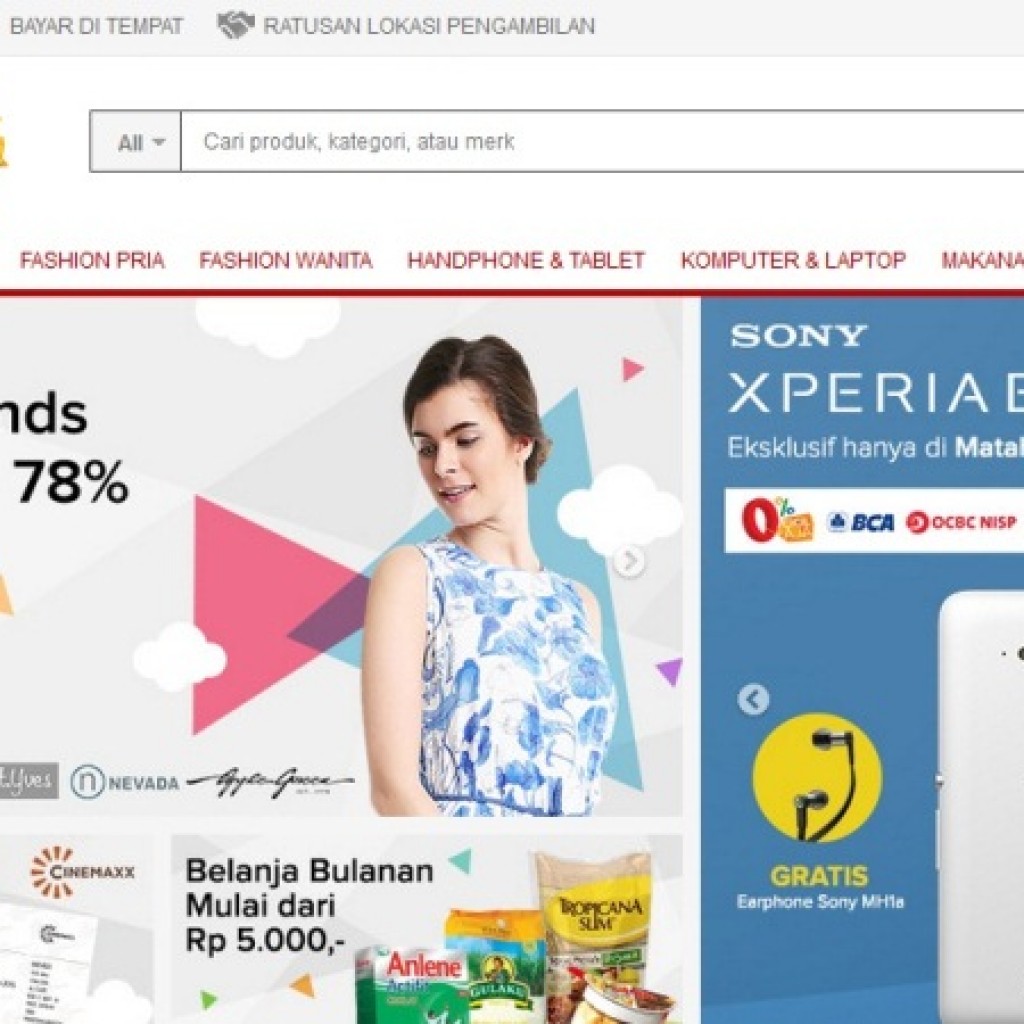 Belanja di Matahari Mall Online