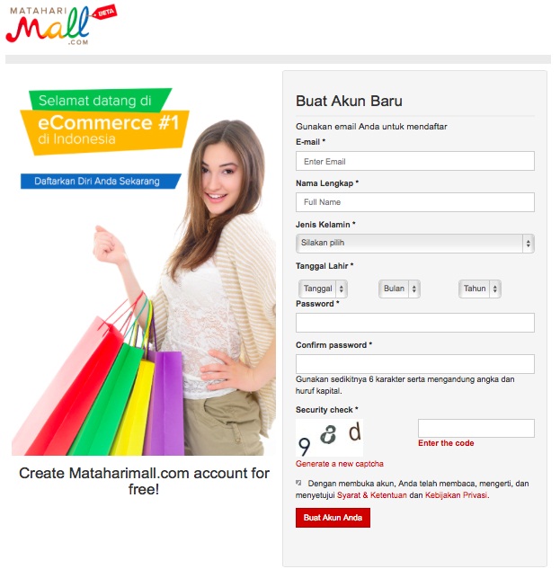 Ini Cara Belanja di Matahari Mall Online