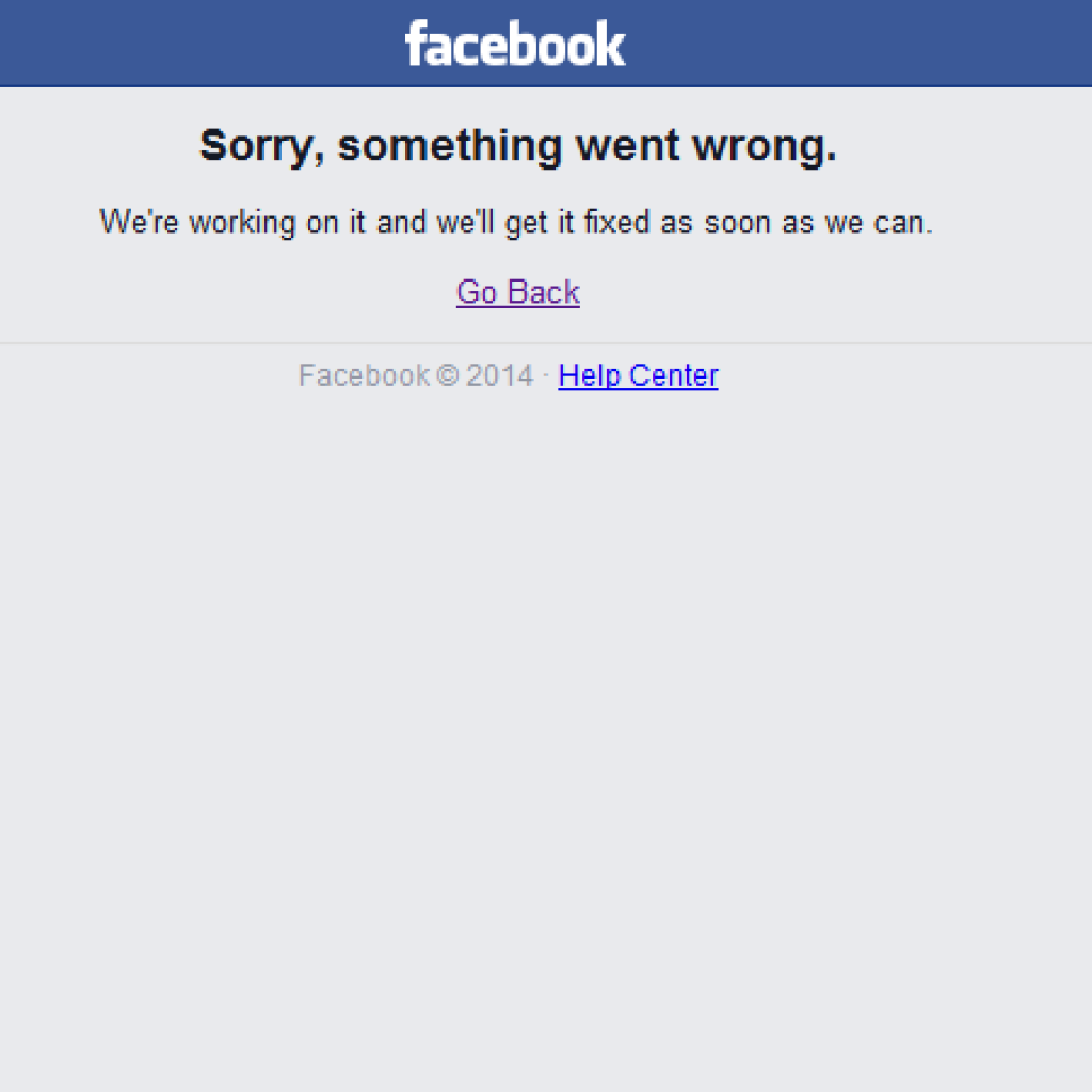 Facebook Down