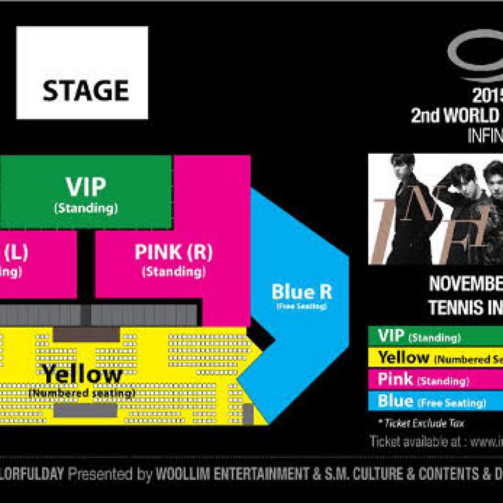 Seat plan konser Infinite di Jakarta