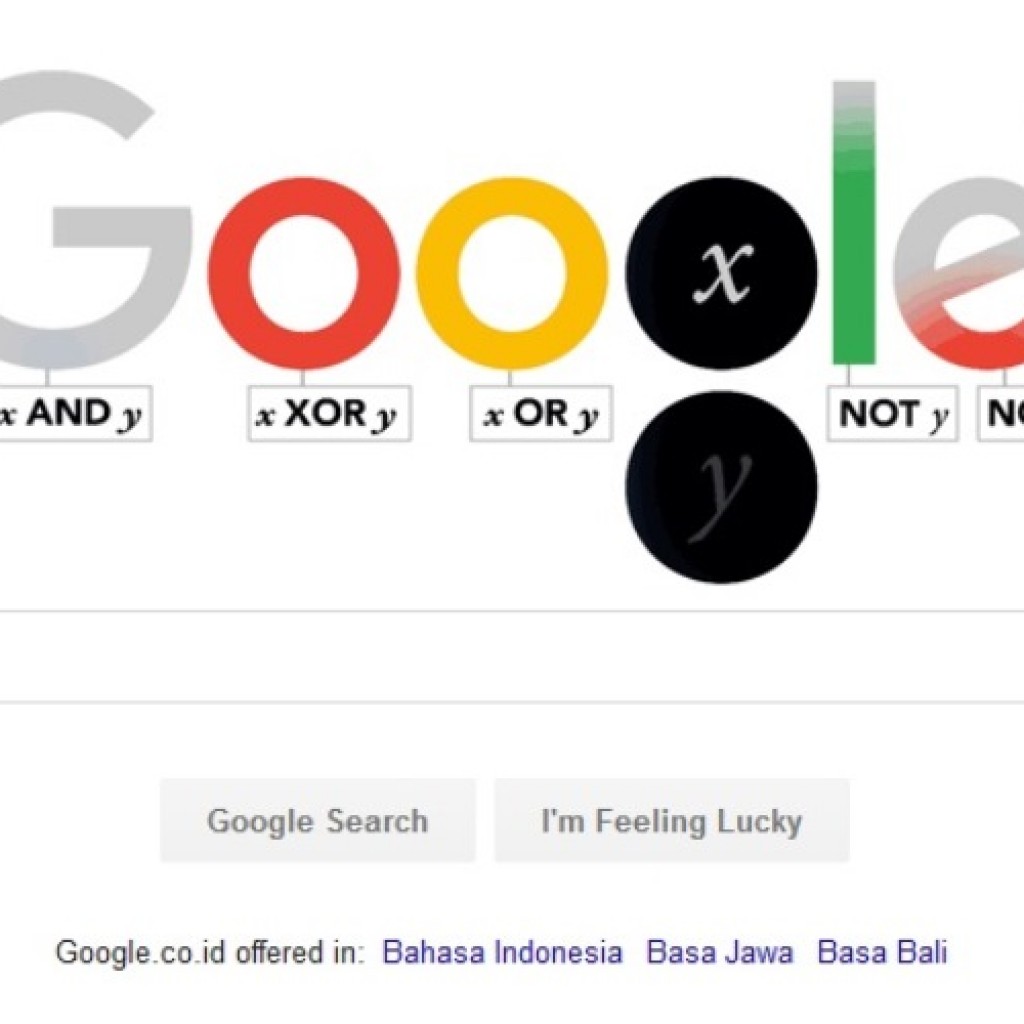 Google Doodle George Boole