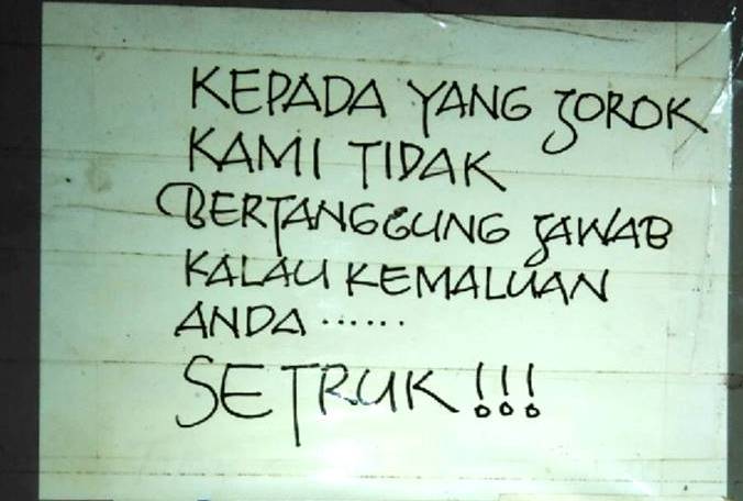 JIKA Pernah Kost Pasti Anda Terbiasa Lihat Tulisan Ini, NGAKAK!