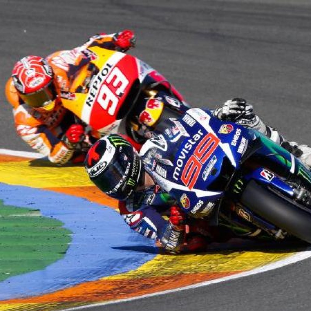 Marc Marquez dan Jorge Lorenzo MotoGP Valencia 2015