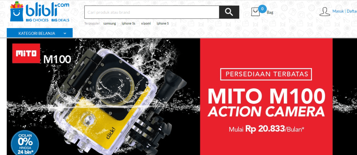 Mito M100 Mulai Dijual, Kamera Aksi Mempuni dengan Harga Super Murah