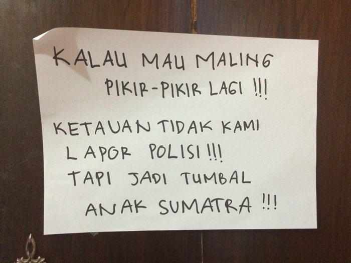 JIKA Pernah Kost Pasti Anda Terbiasa Lihat Tulisan Ini, NGAKAK!