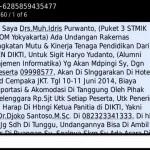 SMS Penipuan Undangan Rakernas