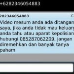 SMS Penipuan Video Mesum