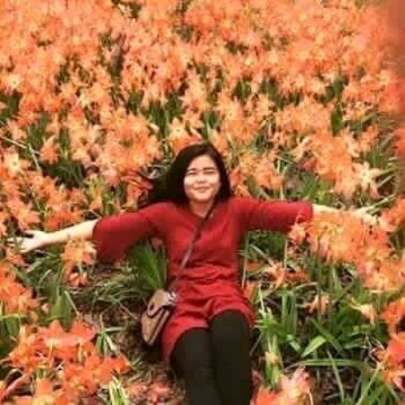 Selfie di Taman Bunga Amaryllis