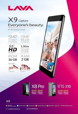 Masuk Pasar Indonesia, LAVA Rilis Iris 510, X8 Pro dan Iris X9