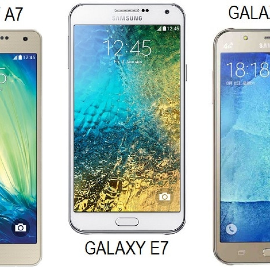 Samsung Galaxy A7 vs Galaxy J7 vs Galaxy E7