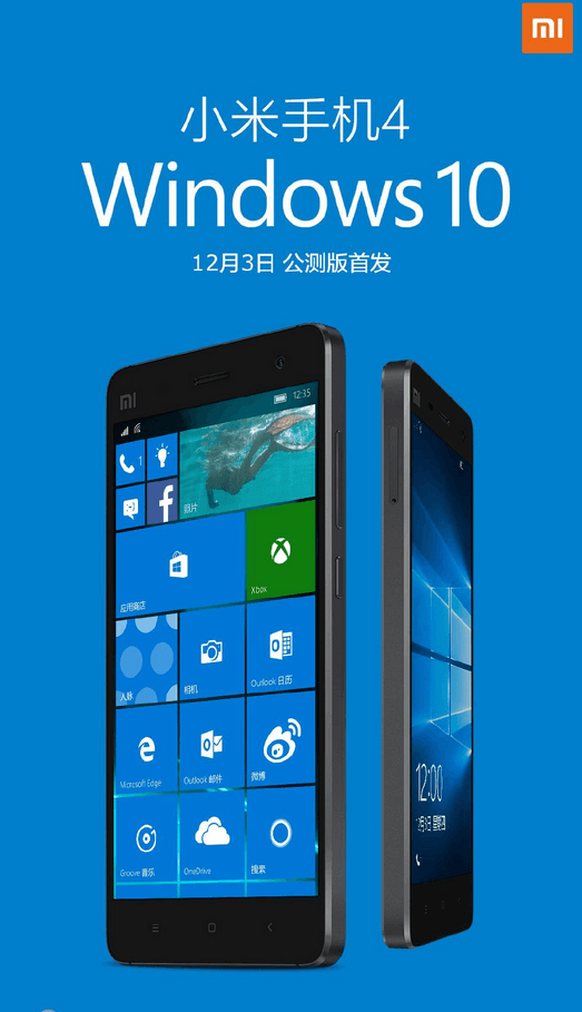 ROM Windows 10 untuk Handset Xiaomi Mi 4 Akhirnya Resmi Dirilis