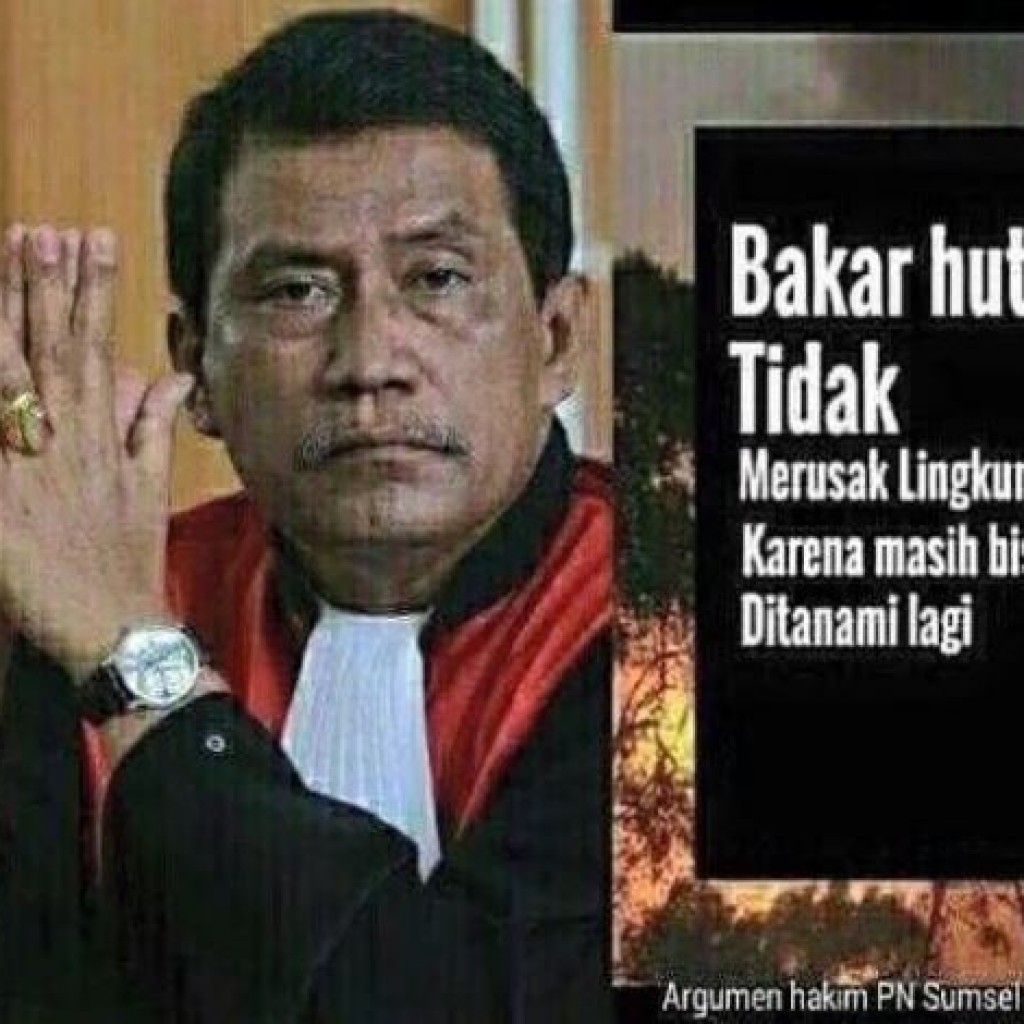 Hakim PN Sumsel Bakar Hutan