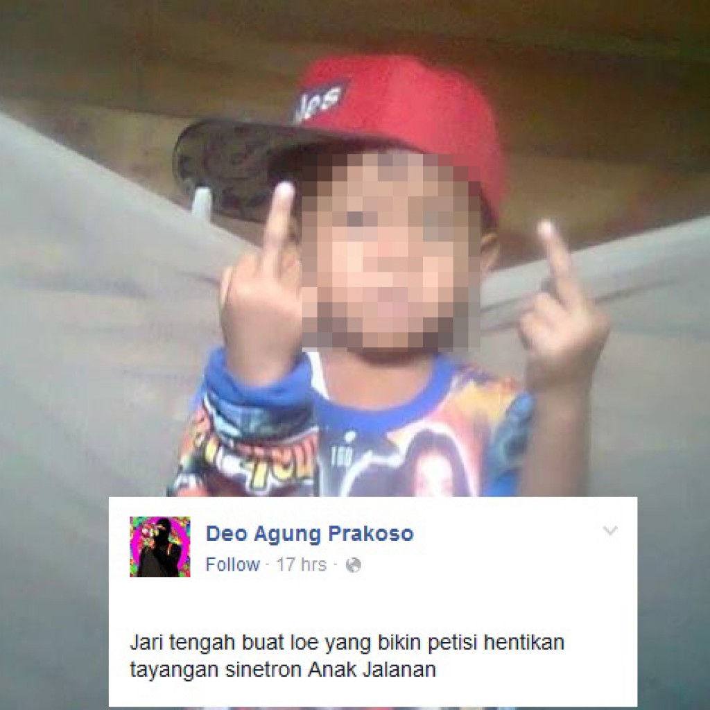 Protes Petisi Sinetron Anak Jalanan