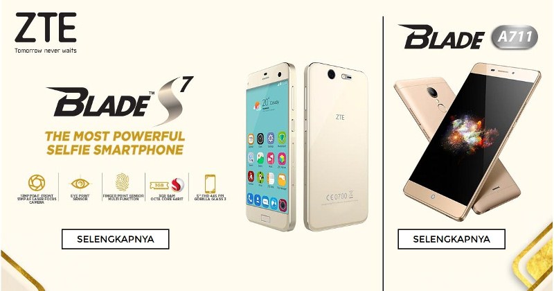ZTE Blade S7 dan ZTE Blade A711 Segera Dijual di Indonesia
