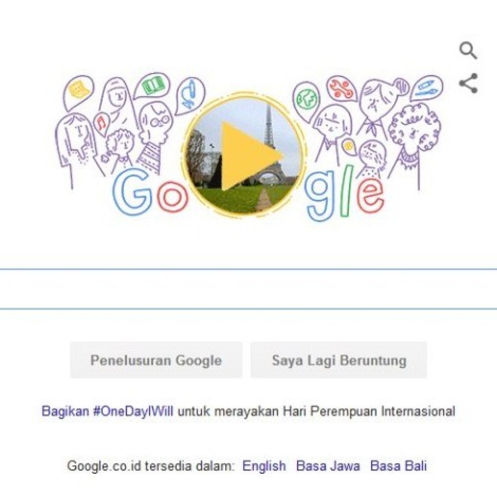 Google Doodle Hari Ini Hari Perempuan Internasional