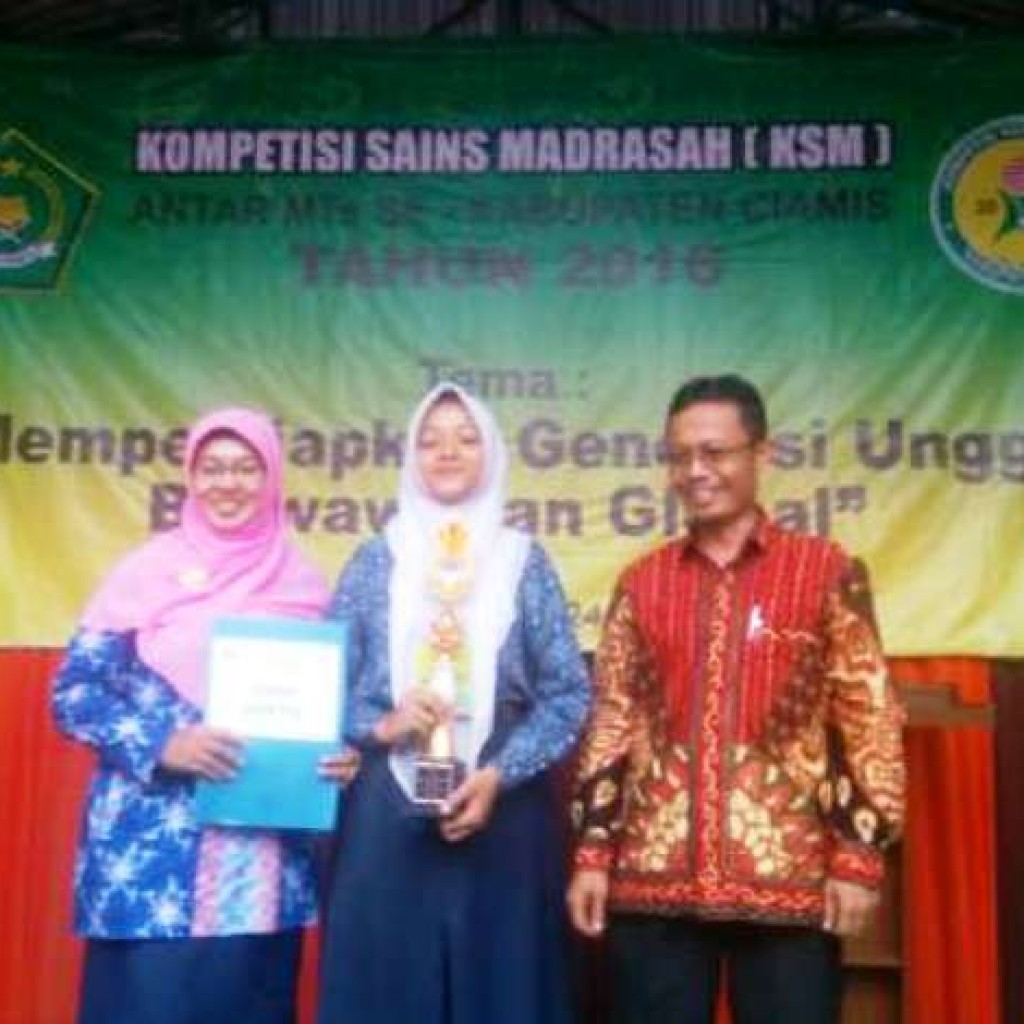 MTsN Cisontrol Juara I KSM MIPA dan PAI Tingkat Kab. Ciamis