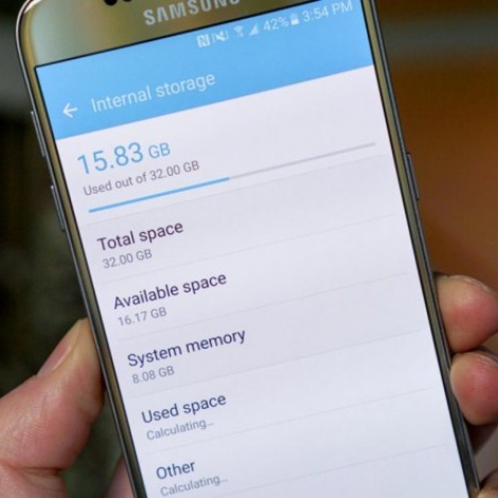 Samsung Galaxy S7 Memori