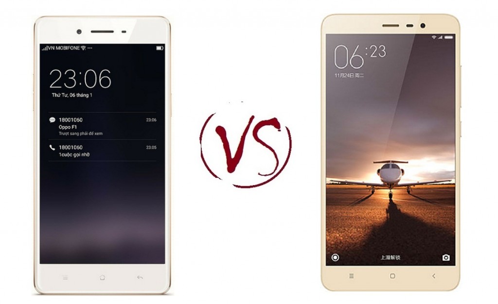 Harga Oppo F1 vs Xiaomi Redmi 3 Pro