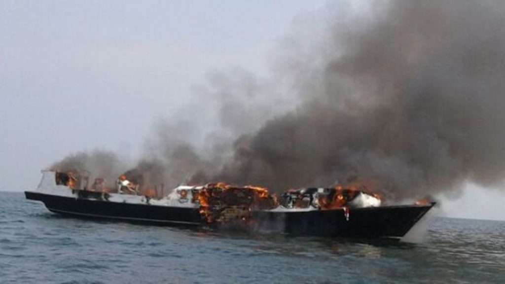 Kapal Zahro Express Terbakar