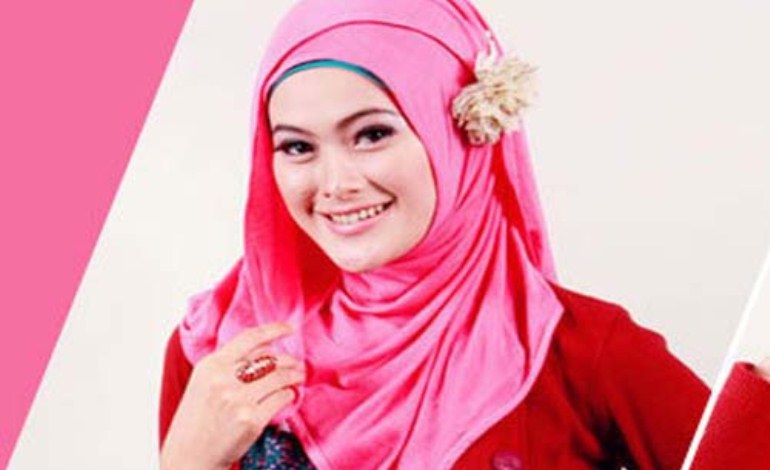 how to wear hijab plain rectangular simple and fashionable
