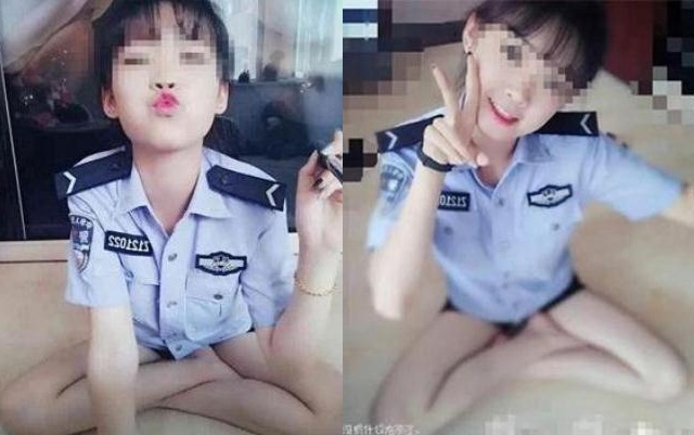 Polwan Cantik Berpose Vulgar