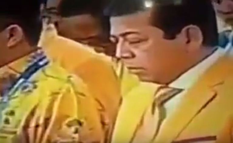 Setya Novanto Tertidur Saat Munaslub Golkar 2016