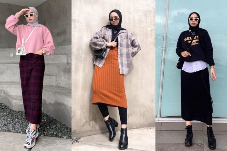 Tampil Cantik Dengan Hijab dan Rok Span