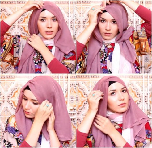 tutorial hijab ala nabiilabee