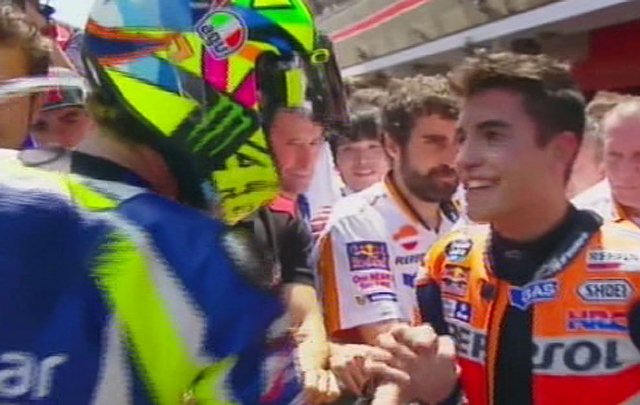 Valentino Rossi dan Marc Marquez Sepakat Berdamai