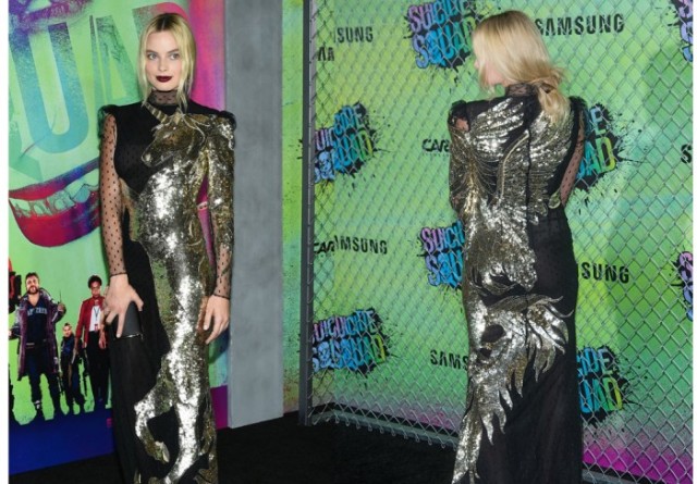 Gaun Elegan Margot Robbie Jadi Perhatian di Premiere Suicide Squad