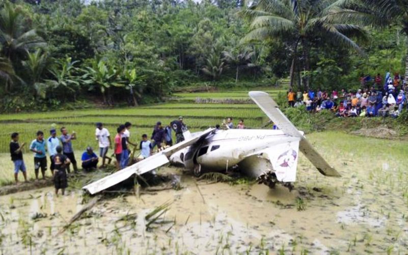 Pesawat Jatuh di Tasikmalaya