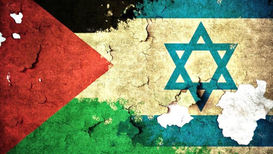 Bendera Palestina dan Israel