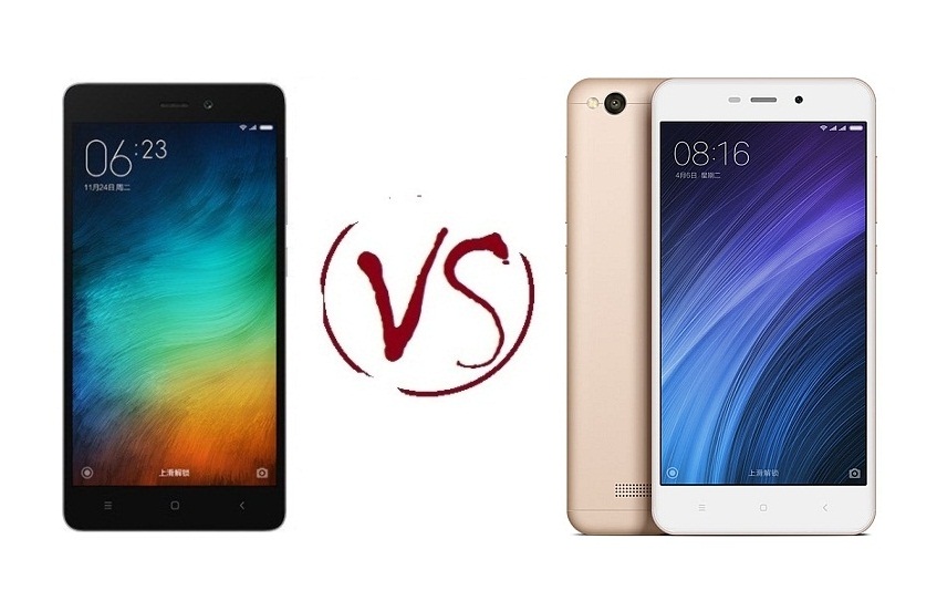 Spesifikasi dan Harga Xiaomi Redmi 3 vs Redmi 4A