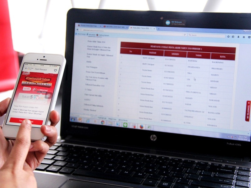 Pemenang Hadiah Pesta Akhir Tahun Telkomsel