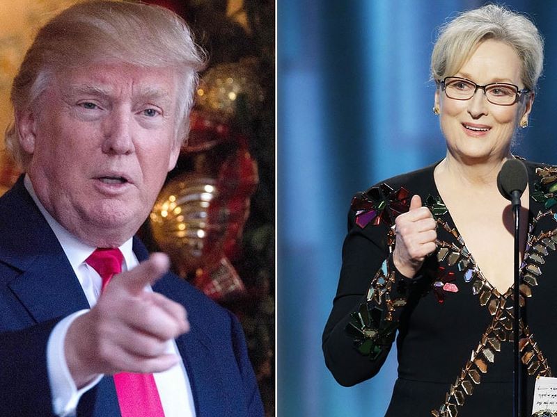 Disindir Aktris Meryl Streep di Golden Globe 2017 Donald Trump Lakukan Serangan Balik
