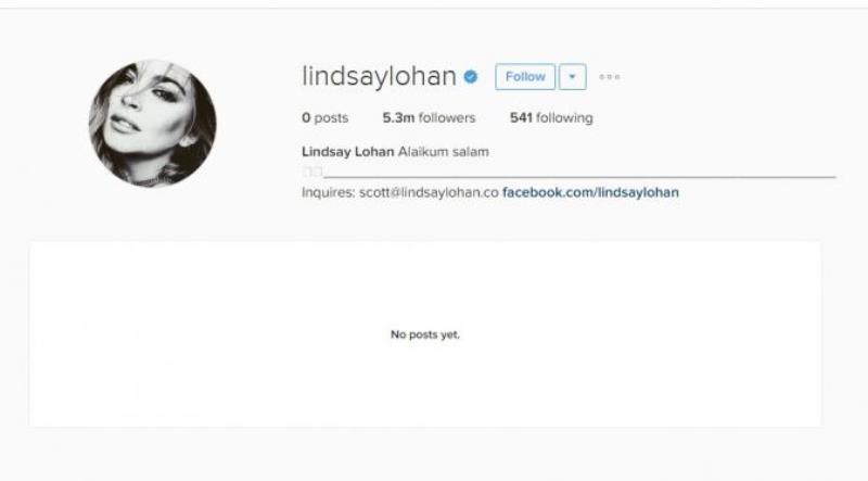 Hapus Semua Unggahan Foto Lindsay Lohan Tulis Alaikum Salam di Profil Instagram