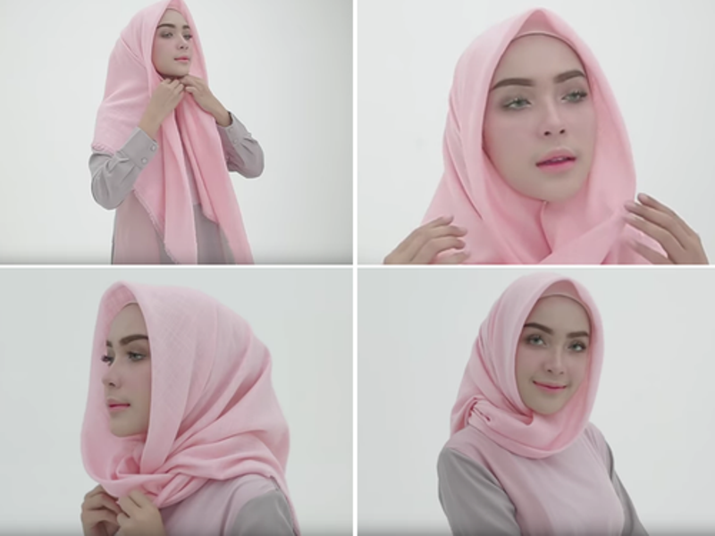 cara memakai hijab