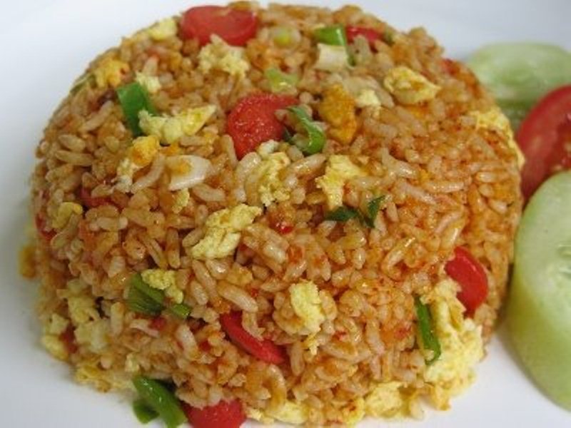 nasi goreng orak arik telur pedas