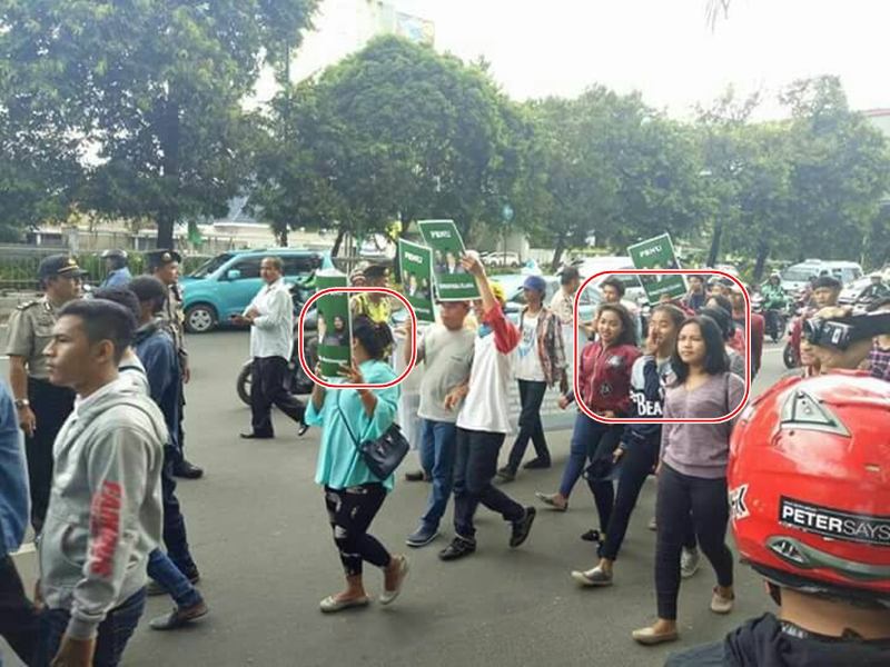 Demo Aliansi Santri Nusantara di Kantor PBNU