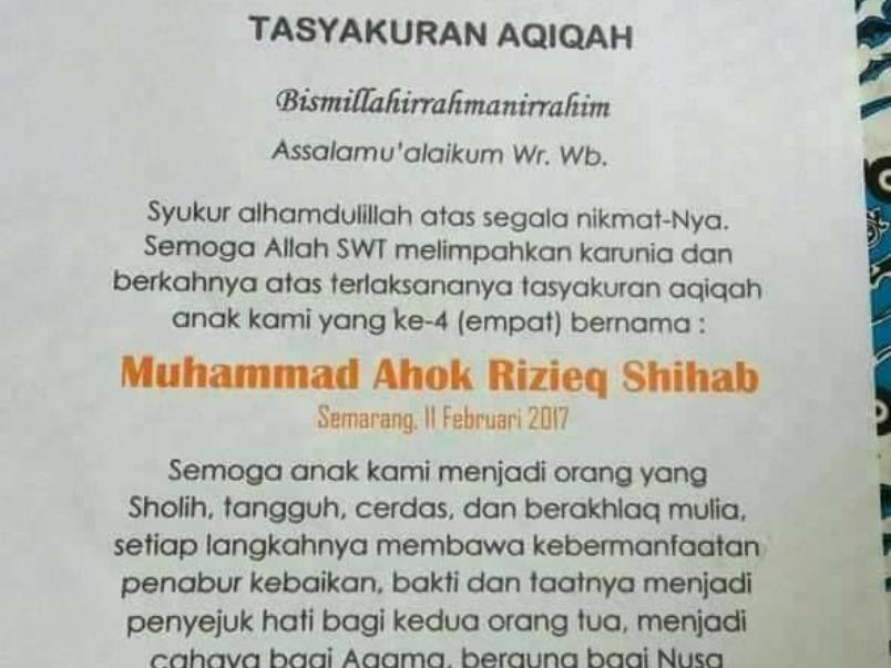 Muhammad Ahok Rizieq Shihab