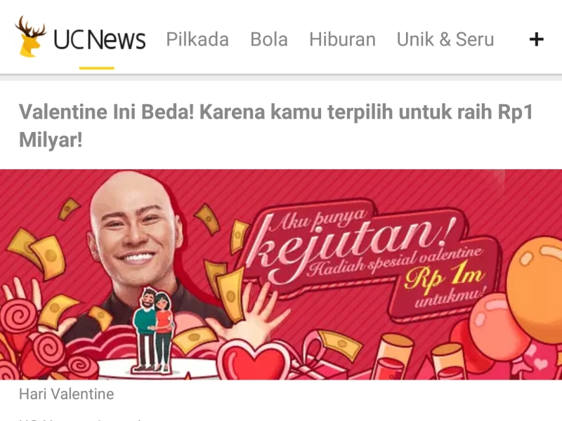 UC News Berhadiah 1 Miliar