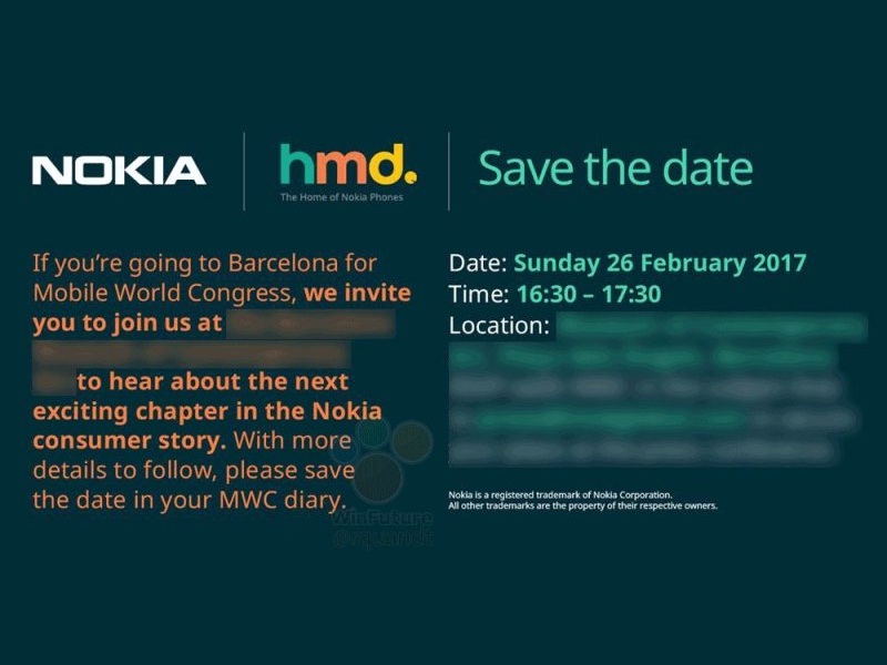 Undangan Konferensi Pers Nokia di MWC 2017