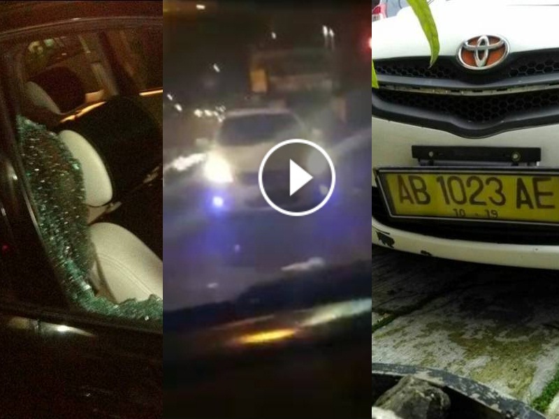 Video Aksi Kejar kejaran Taksi Online dan Taksi Plat Kuning di Jogja