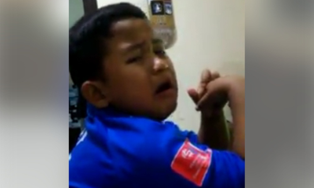 Bobotoh Cilik Nangis Kejer Saat Persib Kalah