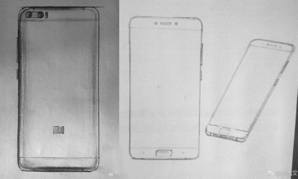 Gambar Sketsa Xiaomi Mi6